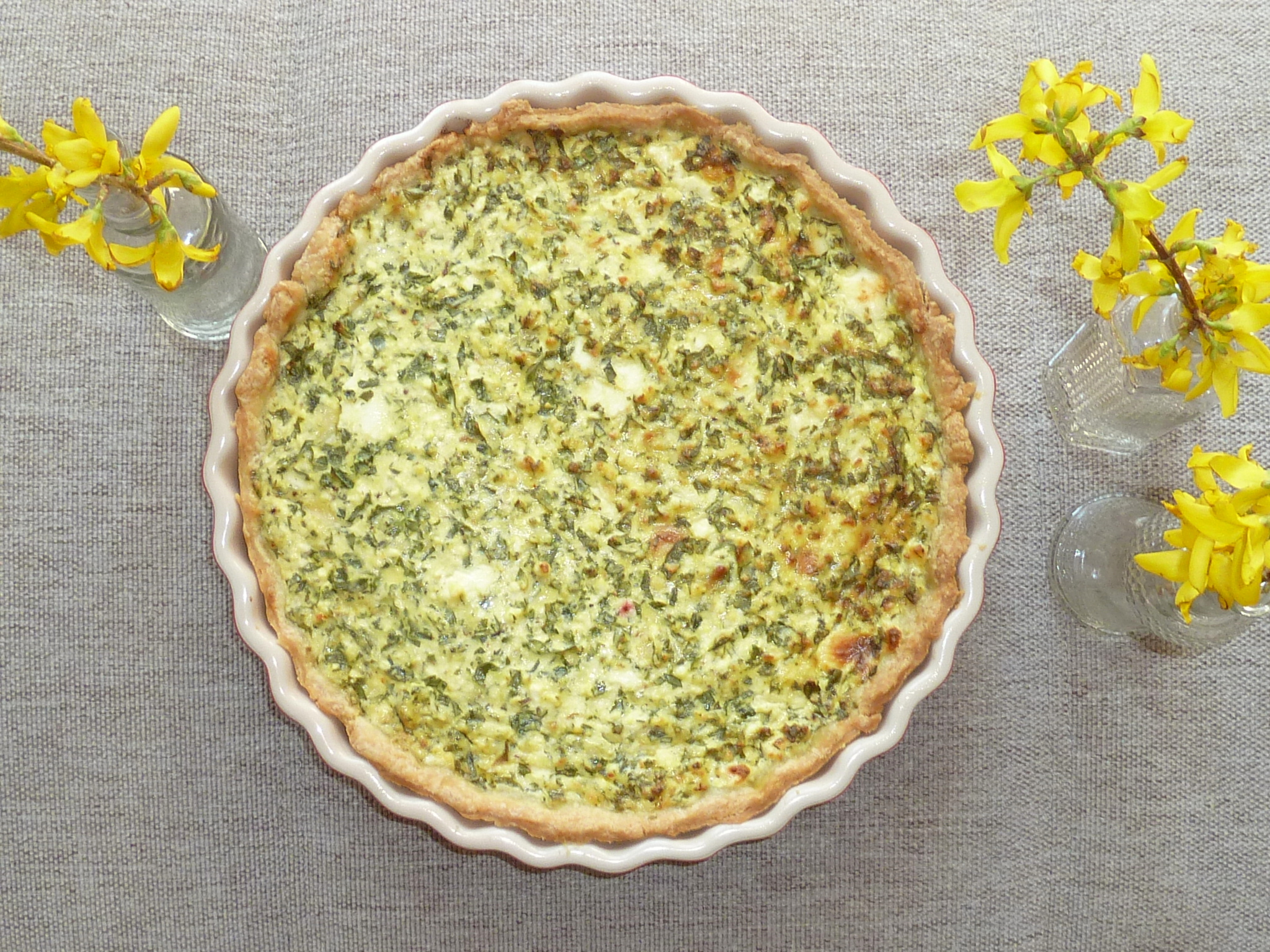 Bärlauch-Quiche-vegetarisch-Quiche-Lorrain